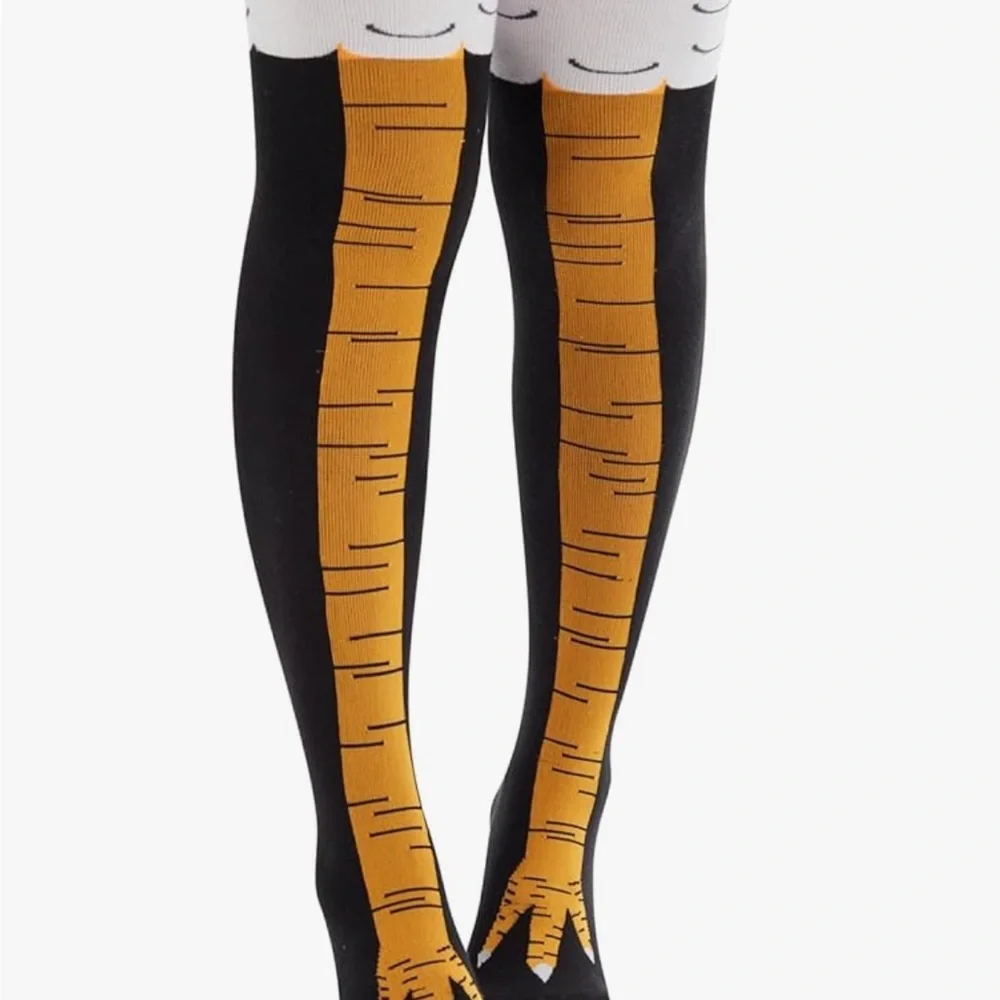 FUN CHICKEN legs/feet socks!Great for your next gathering- I have LOTS(8+) pairs